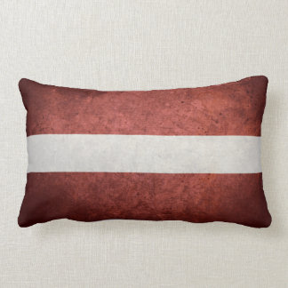 Flag of Latvia Lumbar Pillow