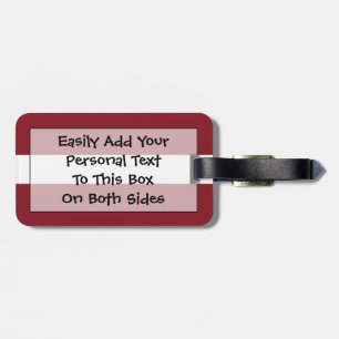 Flag of Latvia Personal Easy ID Luggage Tag
