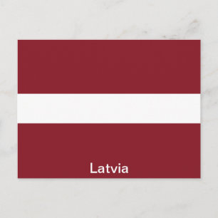 Flag of Latvia Postcard