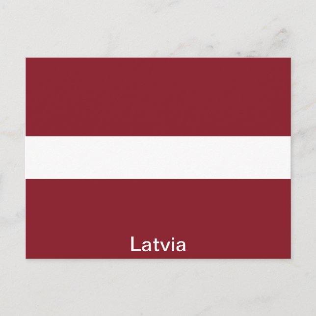 Flag of Latvia Postcard (Front)