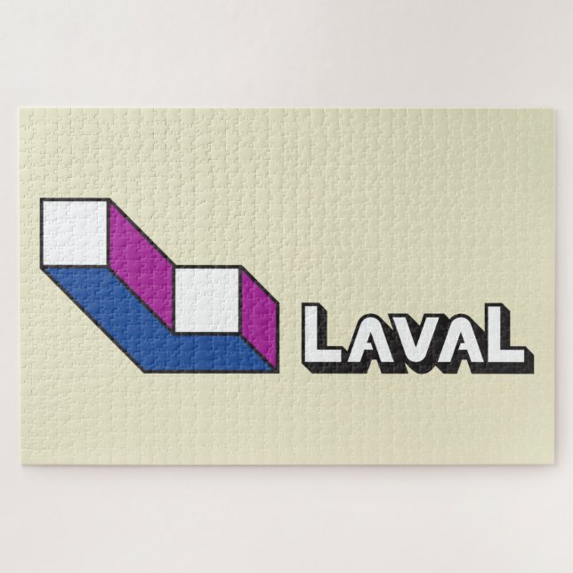 Flag of Laval (Quebec, Canada) Jigsaw Puzzle (Horizontal)