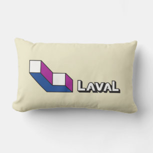 Flag of Laval (Quebec, Canada) Lumbar Pillow