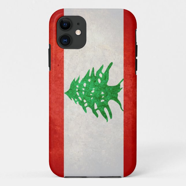 Flag of Lebanon Case-Mate iPhone Case (Back)