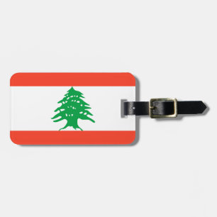 Flag of Lebanon Easy ID Personal Luggage Tag