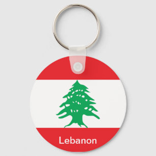 Flag of Lebanon Keychain
