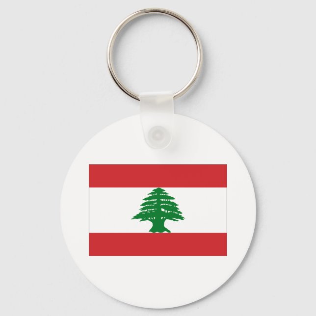 Flag of Lebanon Keychain (Front)