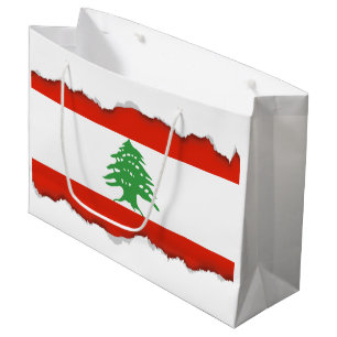 Flag of Lebanon Large Gift Bag