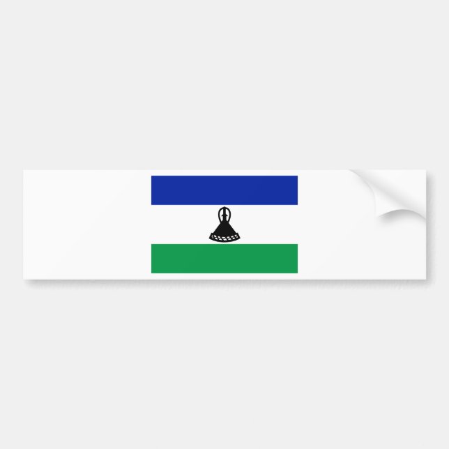 Flag_of_Lesotho Bumper Sticker (Front)