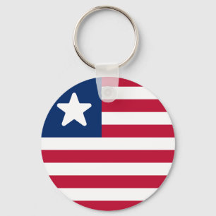 Flag of Liberia Keychain