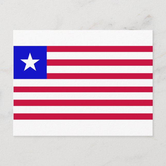 Flag of Liberia Postcard (Front)