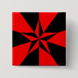 Flag of Libertarian Socialism 2 Inch Square Button