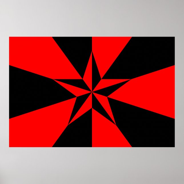 Flag of Libertarian Socialism Poster (Front)