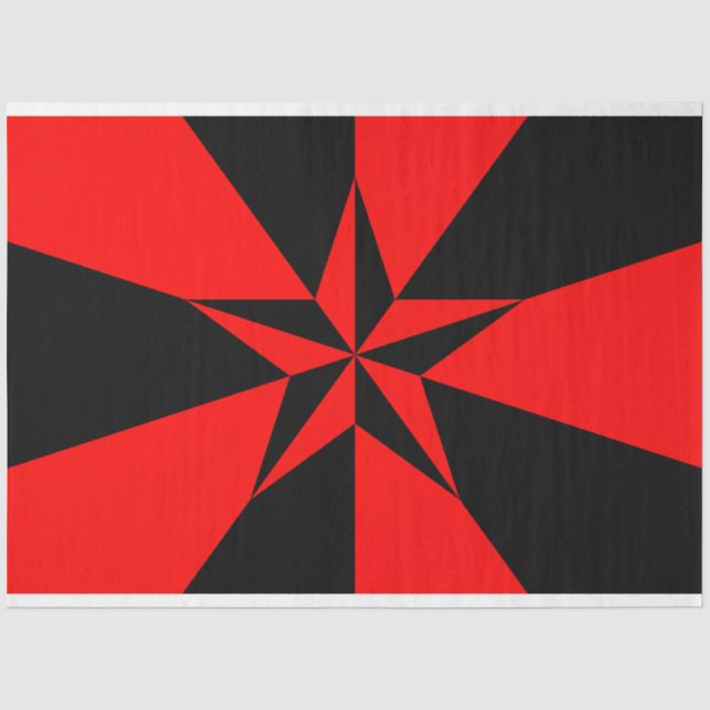 Flag of Libertarian Socialism Tissue Paper (Front)
