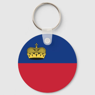 Flag of Liechtenstein Keychain