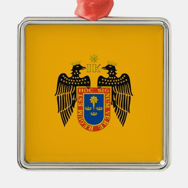 Flag of Lima (Peru) Metal Ornament (Front)