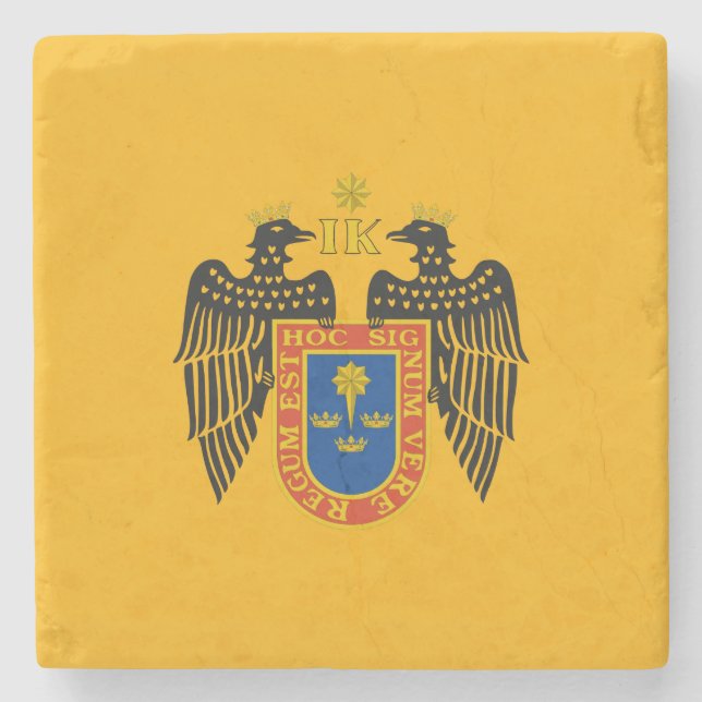 Flag of Lima (Peru) Stone Coaster (Front)