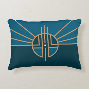 Flag of Lincoln, Nebraska Accent Pillow