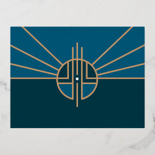 Flag of Lincoln, Nebraska Foil Holiday Postcard