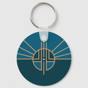 Flag of Lincoln, Nebraska Keychain