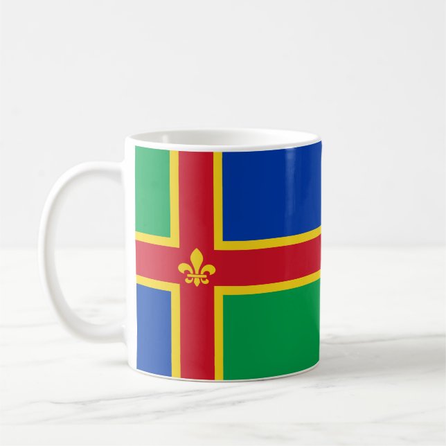 Flag of Lincolnshire Coffee Mug (Left)