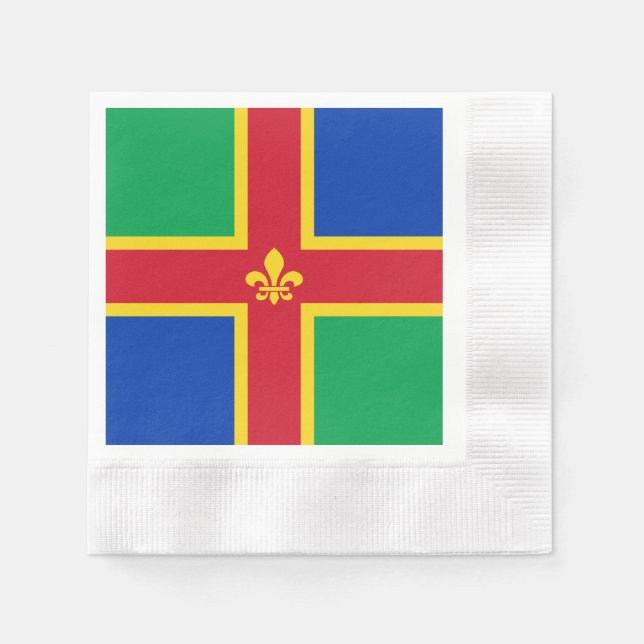 Flag of Lincolnshire Napkin (Front)