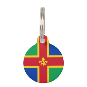 Flag of Lincolnshire Pet ID Tag