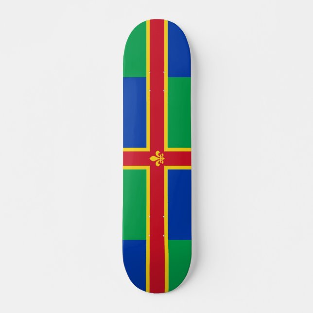 Flag of Lincolnshire Skateboard (Front)