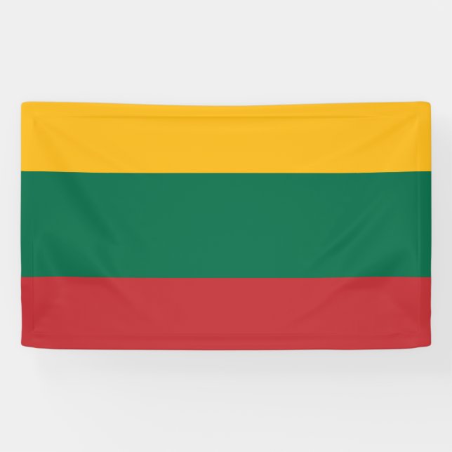 Flag of Lithuania Banner (Horizontal)