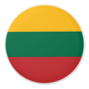 Flag of Lithuania Ceramic Knob