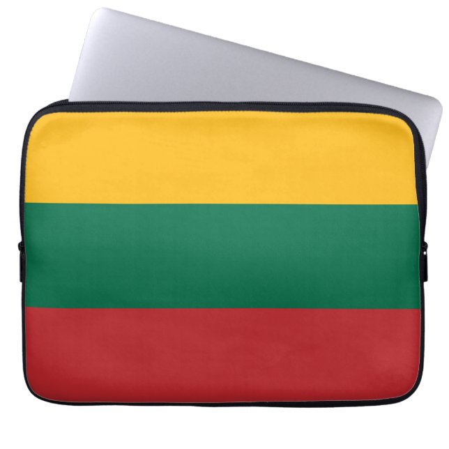 Flag of Lithuania Laptop Sleeve (Front)