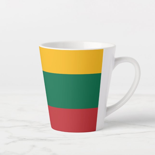 Flag of Lithuania Latte Mug (Right)