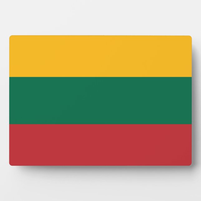 Flag of Lithuania Plaque (Front)