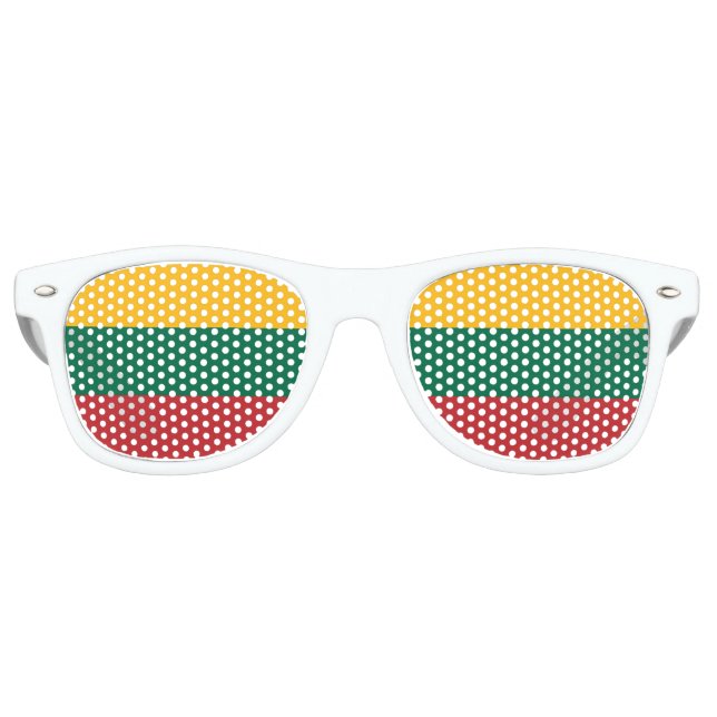 Flag of Lithuania Retro Sunglasses (Front)