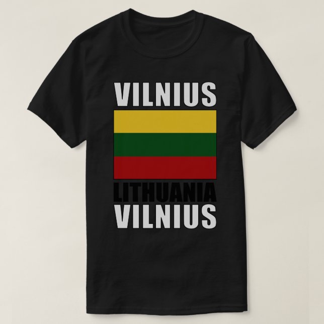 Flag of Lithuania T-Shirt (Design Front)