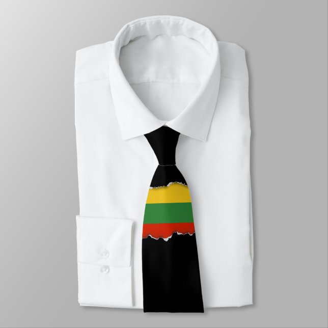 Flag of Lithuania Tie (Tied)