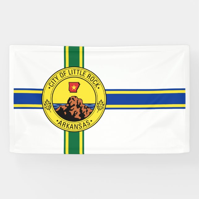 Flag of Little Rock (Arkansas) Banner (Horizontal)