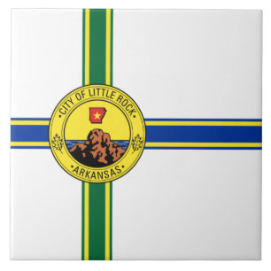 Flag of Little Rock (Arkansas) Tile