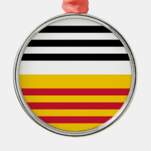 Flag of Loon op Zand Metal Ornament