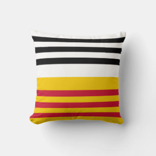 Flag of Loon op Zand Throw Pillow