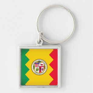 Flag of Los Angeles, California Keychain