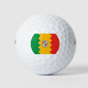 Flag of Los Angeles (California, USA) Golf Balls