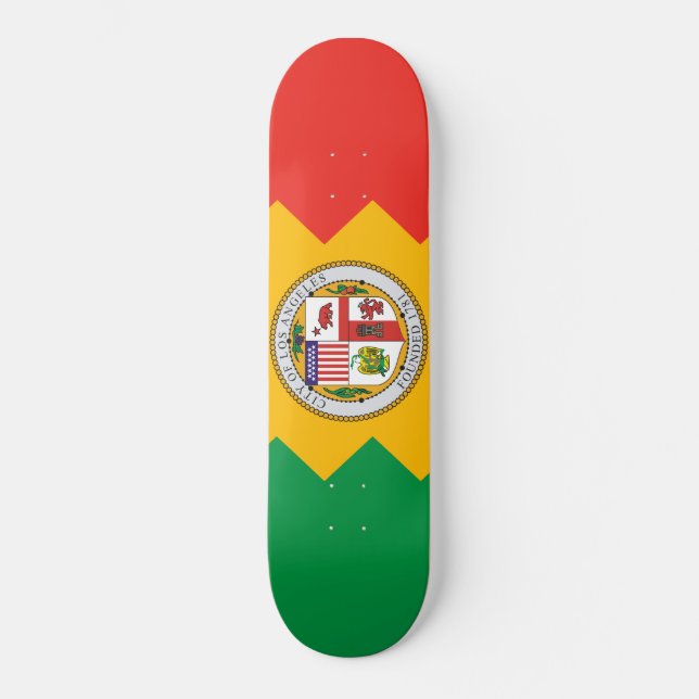 Flag of Los Angeles (California, USA) Skateboard (Front)