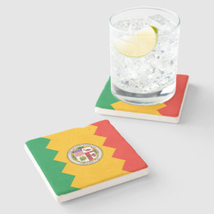 Flag of Los Angeles (California, USA) Stone Coaster