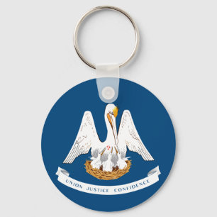 Flag of Louisiana Keychain