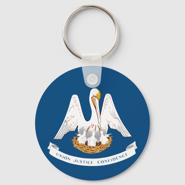 Flag of Louisiana Keychain (Front)