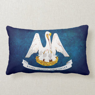 Flag of Louisiana Lumbar Pillow