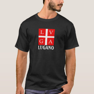 Flag of Lugano, Switzerland T-Shirt