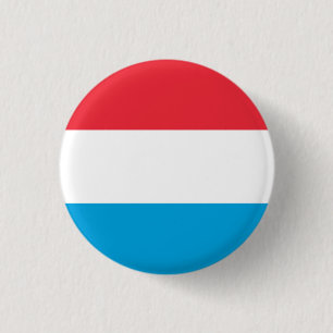 Flag of Luxembourg 1 Inch Round Button