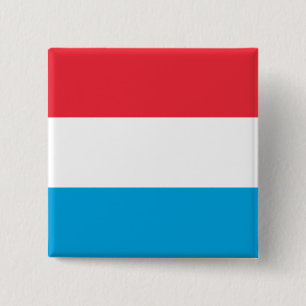 Flag of Luxembourg 2 Inch Square Button
