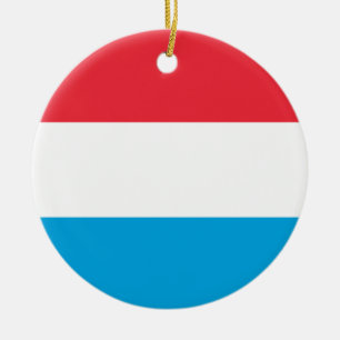 Flag of Luxembourg Ceramic Ornament